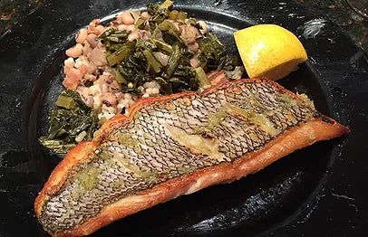 River Cottage's Steam-Braised Sea Bass with Thyme and Lemon