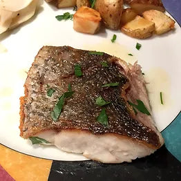 Pan-Roasted Meagre with Salsa Verde