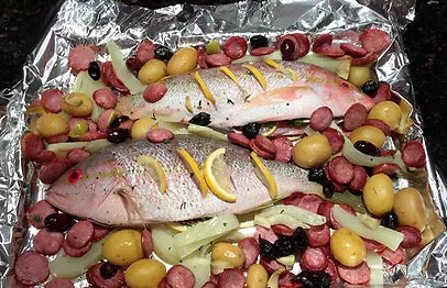 Whole Roasted Snapper, Portuguese-Style