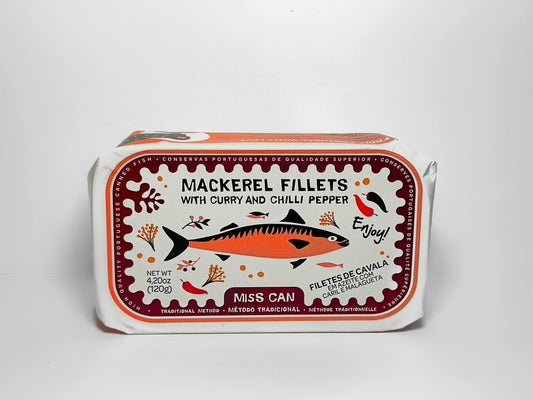 Miss Can Mackerel Fillets with Curry And Chili Pepper