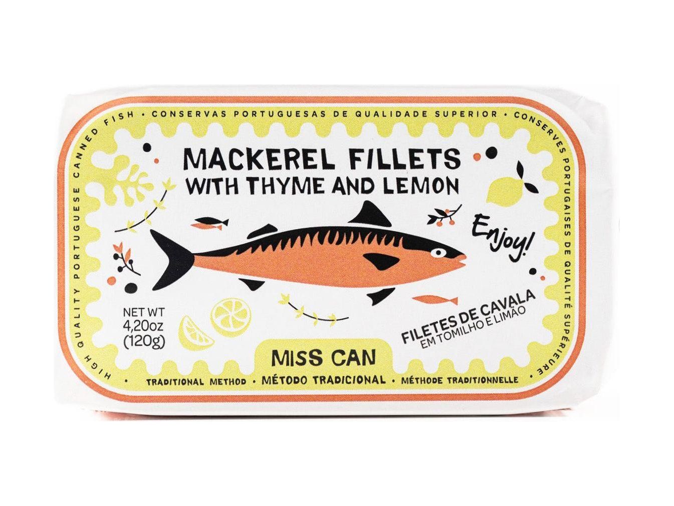 Miss Can Mackerel Fillets with Thyme and Lemon